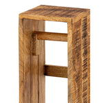 Toilettenpapierhalter - Holz - 17x17 H 65 cm - quadratisch Mangoholz