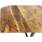 Beistelltisch - 56 x 47 cm - nachhaltig Wohnzimmer Tisch - Couchtisch - Nizza - Metall-Gestell