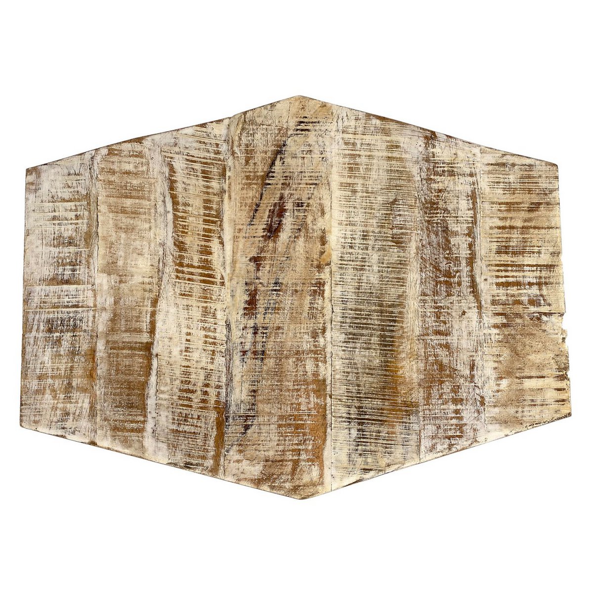 Beistelltisch - 56 x 47 cm - nachhaltig Wohnzimmer Tisch - Couchtisch - Nizza - Metall-Gestell