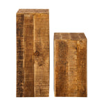 Blumensäule - 27x27 H50 o. 73cm - Pflanzenständer - Mangoholz