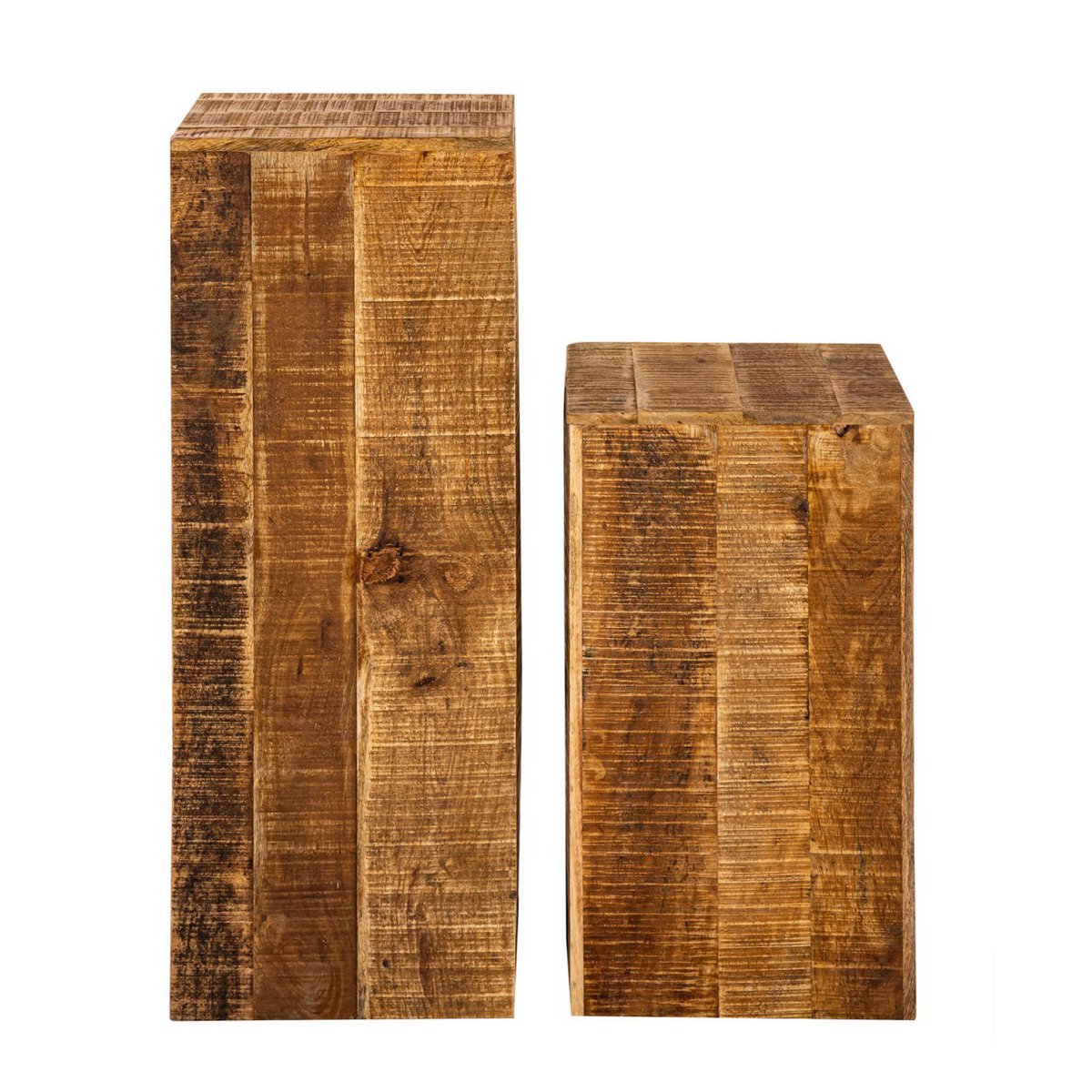 Blumensäule - 27x27 H50 o. 73cm - Pflanzenständer - Mangoholz