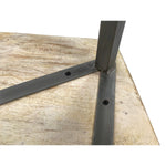 Beistelltisch - 56 x 47 cm - nachhaltig Wohnzimmer Tisch - Couchtisch - Nizza - Metall-Gestell