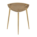 Beistelltisch - Metall Dekotisch - Alster - 40x45x40 cm dreieckig - Aluminium -