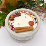 Betonkerze Betongrau "Grey Hearts"