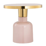 Beistelltisch rund ø 45 H 45 cm Dekotisch Lampentisch Sofatisch Glam Tisch Metall und Emaille