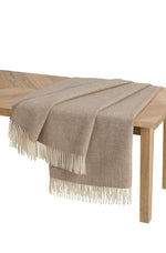 Apu Kuntur - Alpaka Decke - Fischgrat - 100% Baby-Alpaka