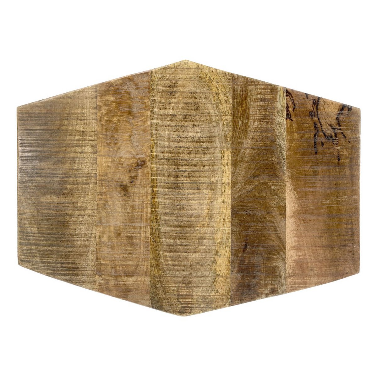 Beistelltisch - 56 x 47 cm - nachhaltig Wohnzimmer Tisch - Couchtisch - Nizza - Metall-Gestell