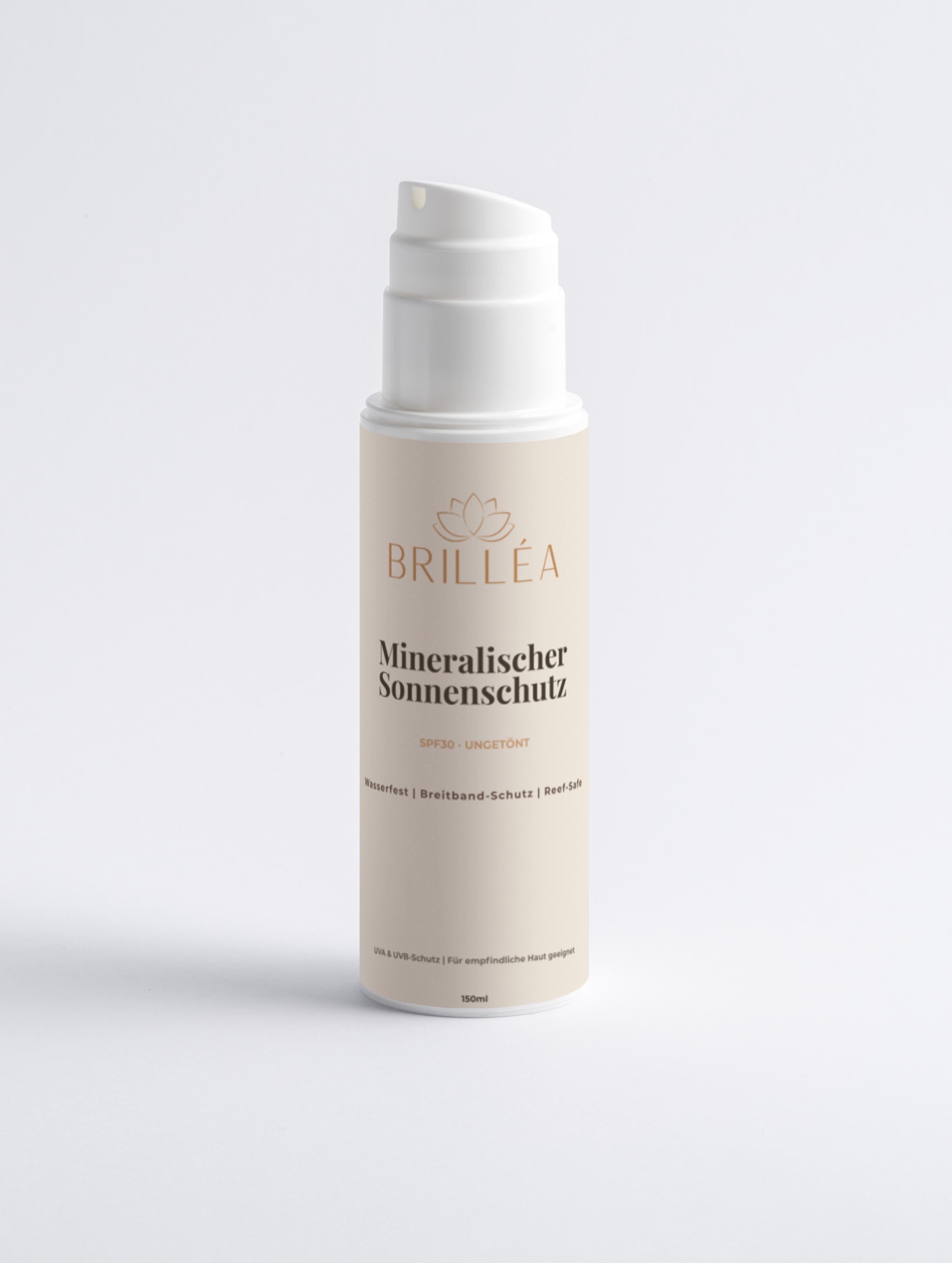 Mineralischer Sonnenschutz SPF30, ungetönt - 150ml