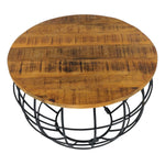 Beistelltisch - nachhaltig Couchtisch Wohnzimmer-Tisch - rund - Lexington - ø 55 cm