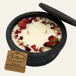 DochtFreunde Betonkerze "Black Roses" | Vegan & Handmade im Schwarzwald