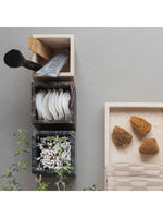 Aufbewahrungsbox MARBLE schwarz/grau