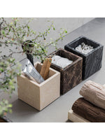 Aufbewahrungsbox MARBLE schwarz/grau