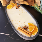 DochtFreunde "Black-Ship" | Handgemachte Betonkerze Schwarz | Vanilla Toffee