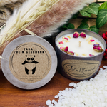 Tada dein Geschenk - LUSTIGER Panda personalisierbare PREMIUM Duftkerze mit verschiedenen Dekoren - handgemacht aus dem Südschwarzwald