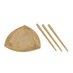 Beistelltisch - Metall Dekotisch - Alster - 40x45x40 cm dreieckig - Aluminium -