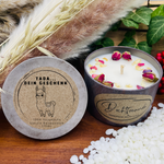 Tada - dein Geschenk - LUSTIGES Lama - personalisierbare PREMIUM Duftkerze mit verschiedenen Dekoren - handgemacht aus dem Südschwarzwald