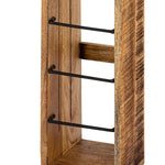 Toilettenpapierhalter - Holz - 17x17 H 65 cm - quadratisch Mangoholz