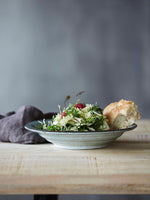 Tiefer Teller Rustic grau/blau