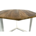 Beistelltisch - 56 x 47 cm - nachhaltig Wohnzimmer Tisch - Couchtisch - Nizza - Metall-Gestell