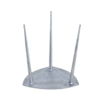 Beistelltisch - Metall Dekotisch - Alster - 40x45x40 cm dreieckig - Aluminium -