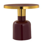 Beistelltisch rund ø 45 H 45 cm Dekotisch Lampentisch Sofatisch Glam Tisch Metall und Emaille