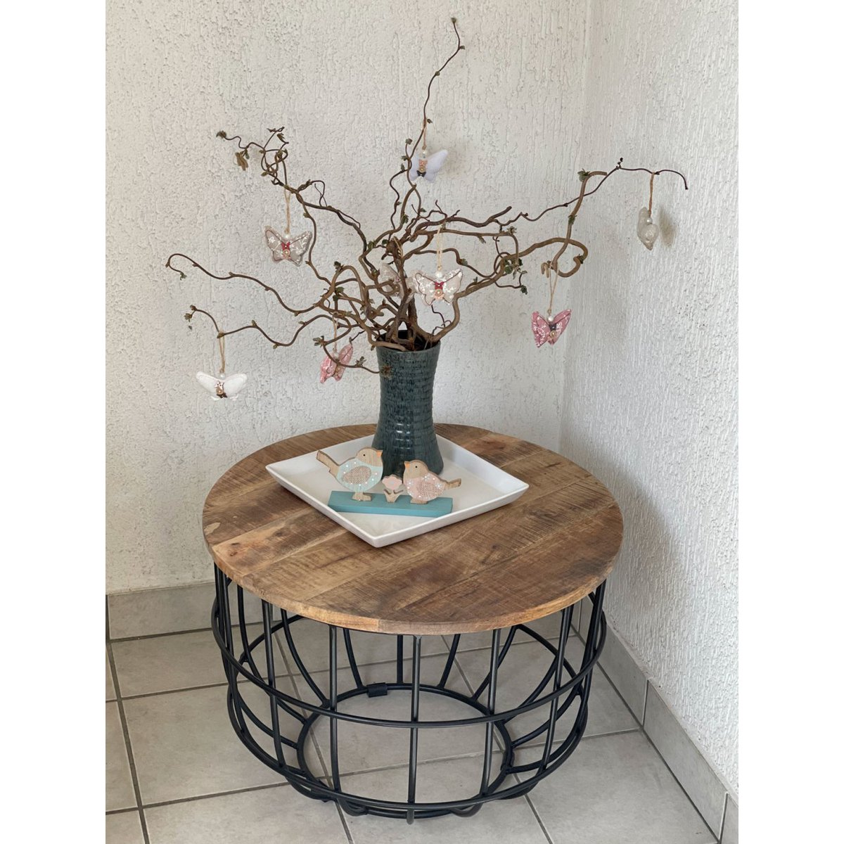 Beistelltisch - nachhaltig Couchtisch Wohnzimmer-Tisch - rund - Lexington - ø 55 cm