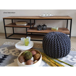 TV Lowboard - Fernsehschrank - 150 x 51 x 36 cm - Liverpool - Metall-Gestell schwarz matt