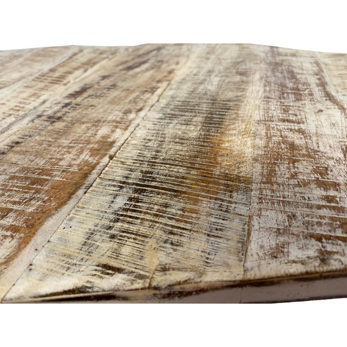 Beistelltisch - 56 x 47 cm - nachhaltig Wohnzimmer Tisch - Couchtisch - Nizza - Metall-Gestell