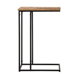 Beistelltisch - Laptoptisch - 25x60x40cm - "Toronto" aus recyceltem Mangoholz und Metall