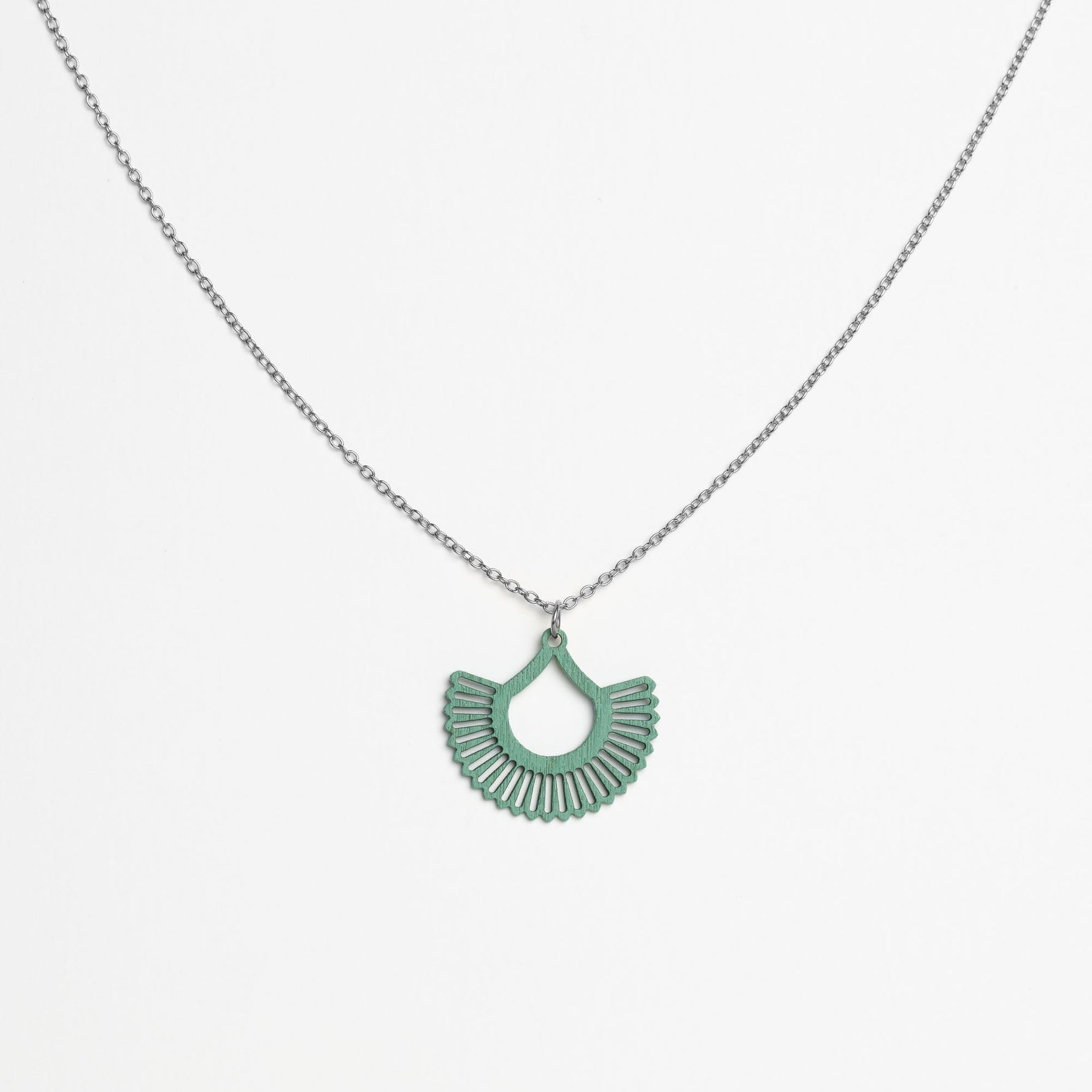 Halskette mit Holzanhänger - 'Boho'