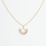 Halskette mit Holzanhänger - 'Boho'