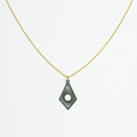 Halskette mit Holzanhänger - 'Sunrise'