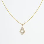 Halskette mit Holzanhänger - 'Sunrise'