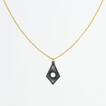 Halskette mit Holzanhänger - 'Sunrise'