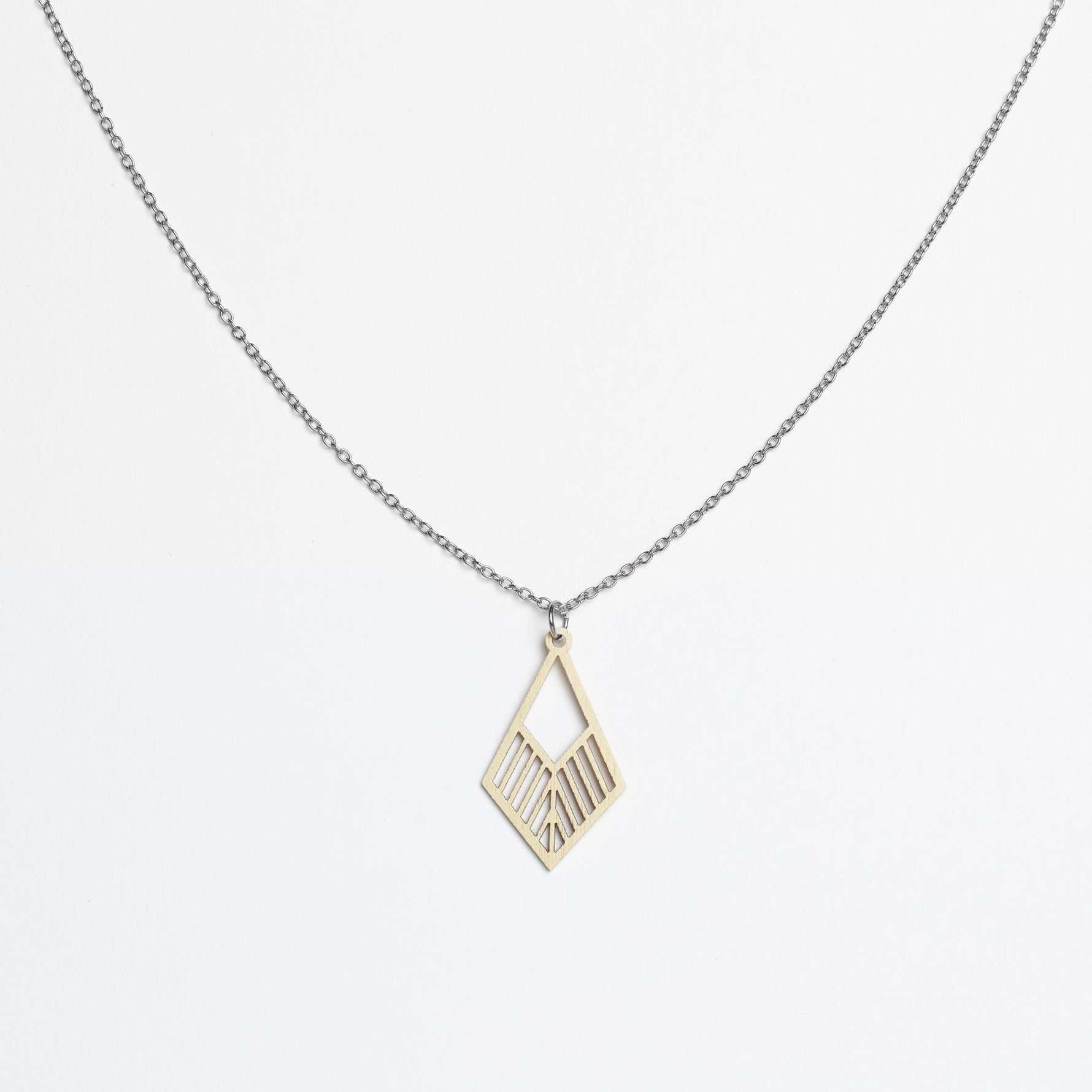 Halskette mit Holzanhänger - 'Tribe'