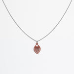 Halskette mit Holzanhänger - 'Leaf'