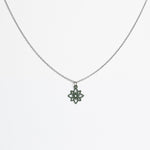 Halskette mit Holzanhänger - 'Flower mini'