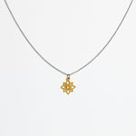 Halskette mit Holzanhänger - 'Flower mini'