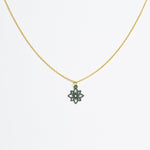 Halskette mit Holzanhänger - 'Flower mini'