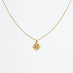 Halskette mit Holzanhänger - 'Flower mini'