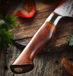 HEZHEN Santoku Damastmesser - Master Series 5 Zoll | 73-Lagen Premium Qualität