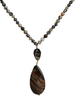 Halskette Grace grau