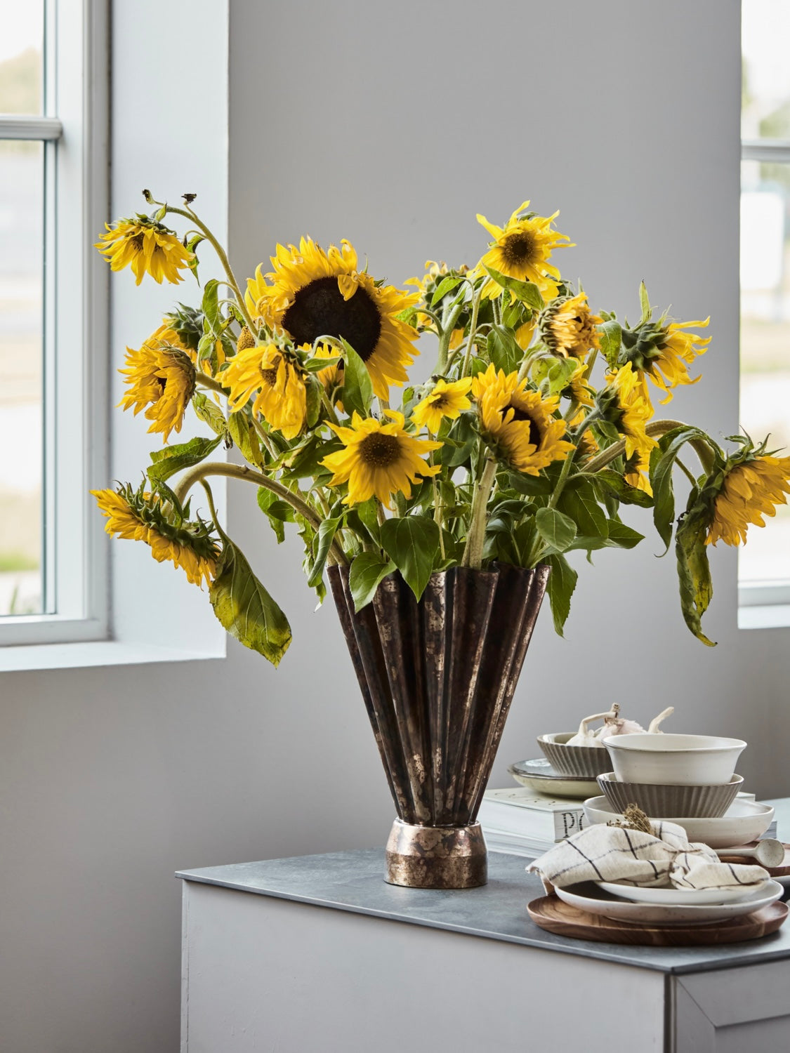 Eisenvase HDFlood antikbraun