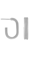 Ohrstecker Tula oval Ring Hoop, in 2 Farben