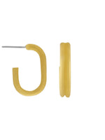 Ohrstecker Tula oval Ring Hoop, in 2 Farben