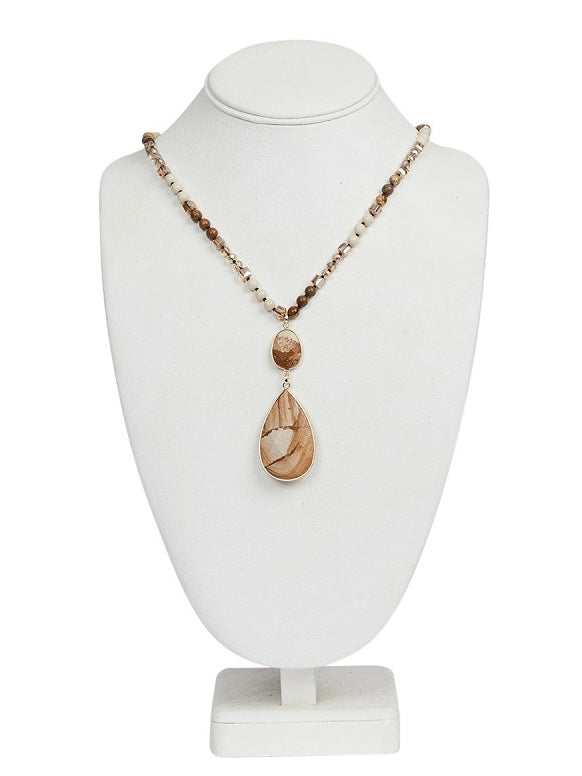 Halskette Camilla braun