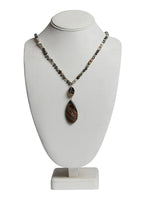 Halskette Grace grau