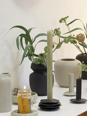 Vase Ania schwarz H16cm