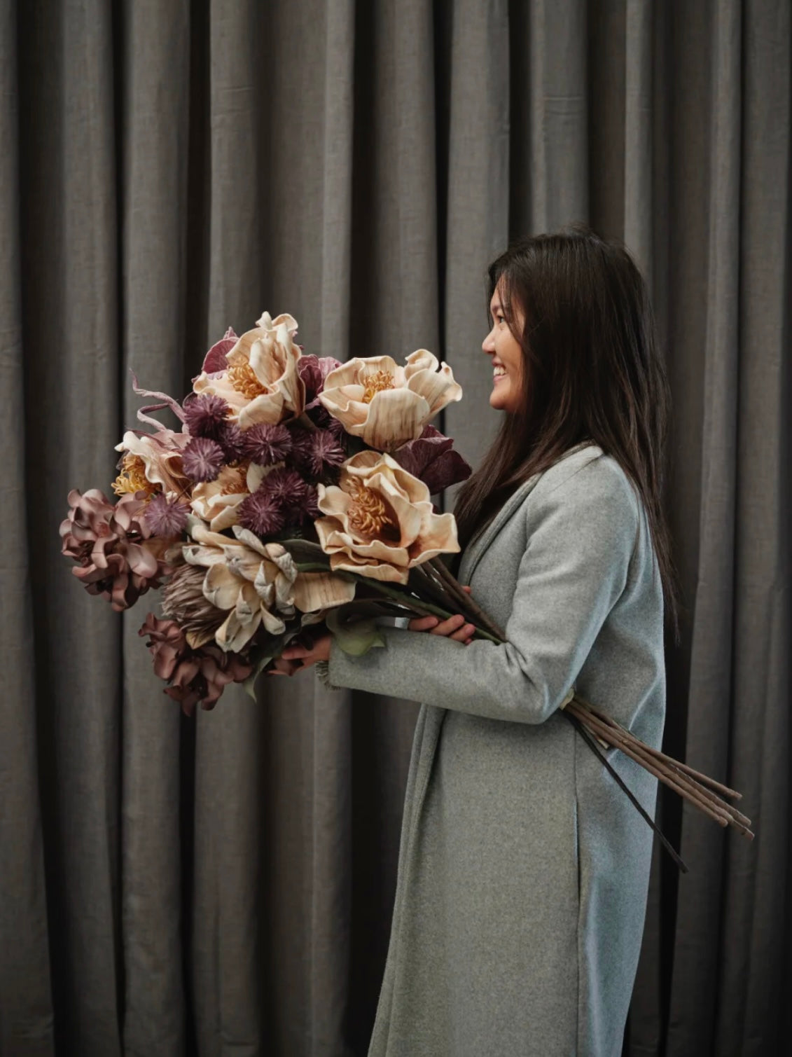 Kunstblume Happia 7175 leinen