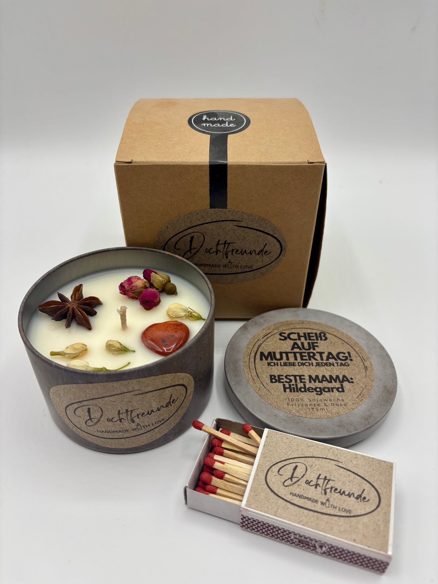 Sternzeichen Wassermann Duftkerze - Handgemachte Sojawachs-Kerze - Personalisiertes Astrologie-Geschenk